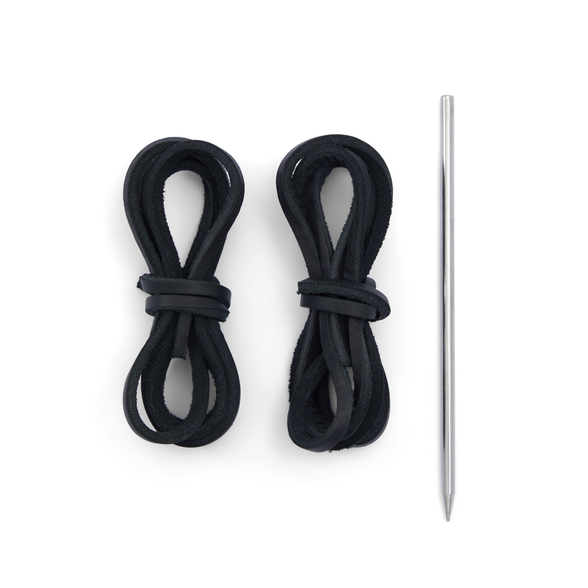 Lace Kit With Needle Black Unisex Shoe Care & Laces Sperry US